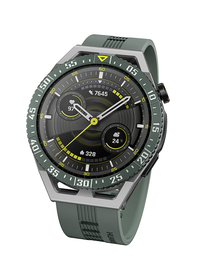 HUAWEI - GT 3 SE Smart Watch Sleek And Stylish Science-Based Workouts Sleep Health Monitoring Two-Week Battery Life Diverse Face Designs Compatible With Android iOS Green - Image 1