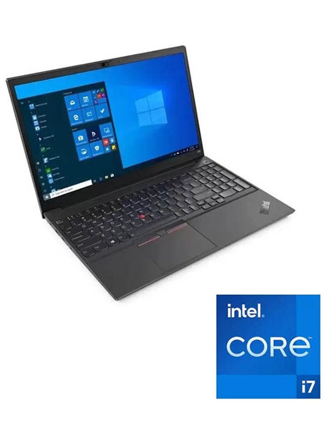 Lenovo Thinkpad E15 G2  Laptop With 15.6-Inch Display Core I7-1165G7 Processor 8Gb Ram 512 Gb Nvidia Geforce Mx450 Graphics English/Arabic Black  - Image 1
