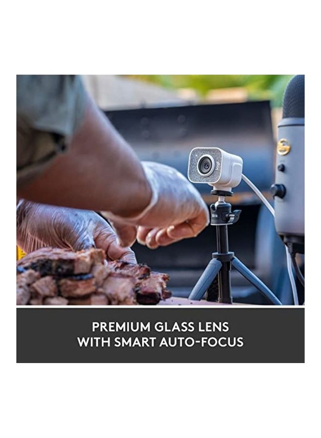 Logitech Creators Streamcam Premium Webcam For Streaming And Video Content Creation Full Hd 1080P 60 Fps Premium Glass Lens Smart Autofocus Usb Connection For Pc Mac White  - Image 4