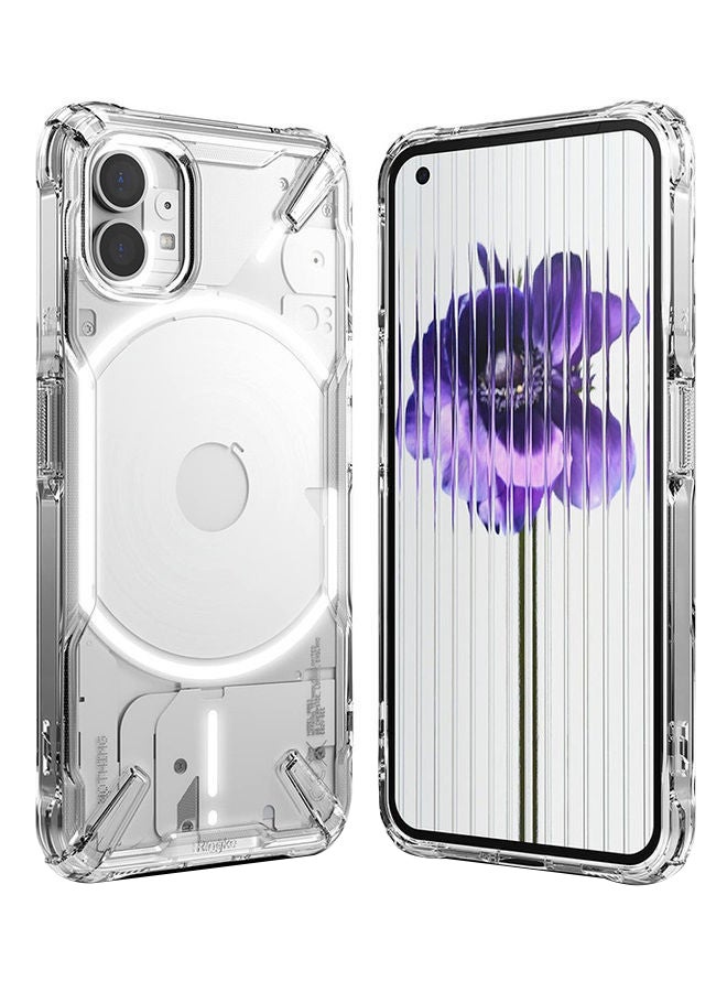 Ringke Fusion-X Case For Nothing Phone Hard Back Heavy Duty Shockproof Bumper Phone Cover Clear - Image 1