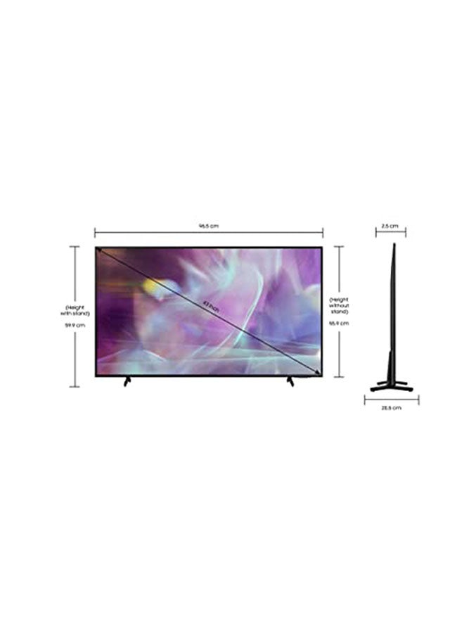 Samsung - SAMSUNG 65-Inch Class QLED Q60A Series - 4K UHD Dual LED Quantum HDR Smart TV with Alexa Built-in ( 2021 Model) QA65Q60AAUXUM Black - Image 1