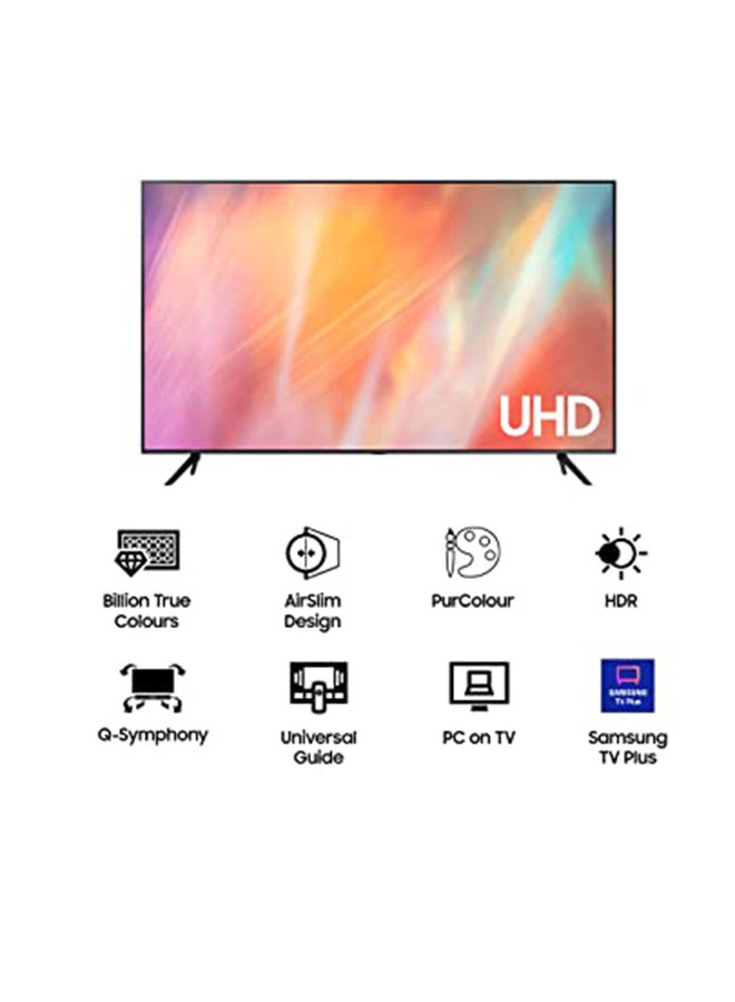 65 Inch UHD TV With 4K Processor Slim Look PQI 2000 HDR 10+ Mega Contrast Dimming Pure Color Built in Receiver UA65AU7000UXUM Black - v1669724095/N51362054A_7