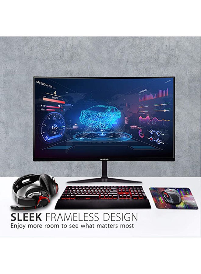 ViewSonic - ViewSonic VX2718-PC-MHD 27-inch 1080p HD Curved Gaming Monitor, 165Hz, 1ms, Dual Integrated Speakers, Adaptive Sync, DisplayPort, 2x HDMI, for Home Entertainment and Gaming 27inch Black - Image 1