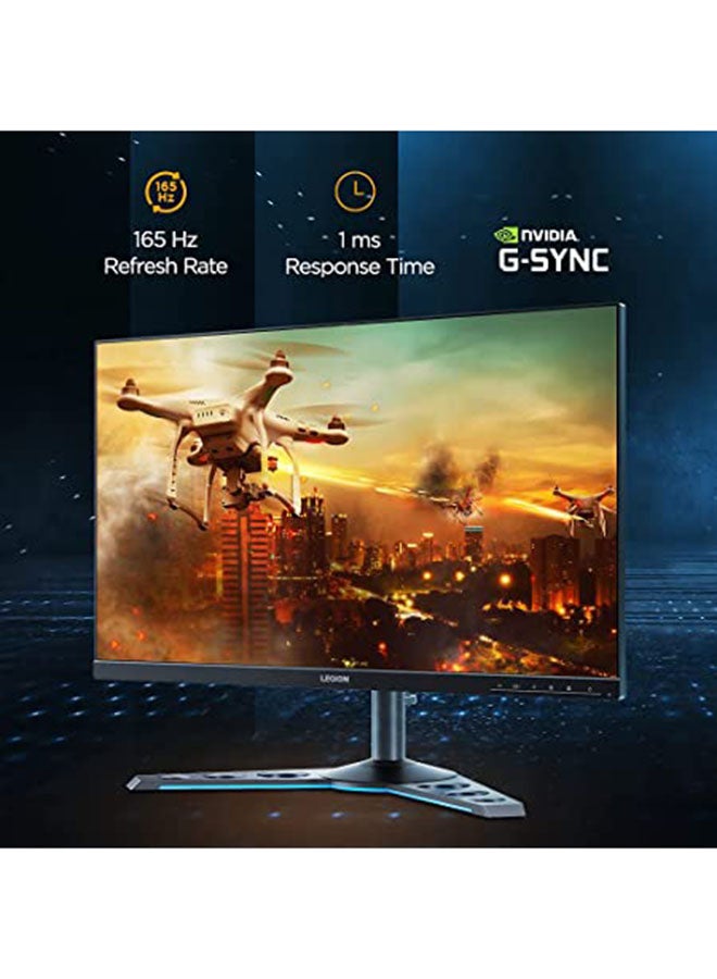 Lenovo - Legion Y27q-20 27-Inch WLED Backlight Gaming Monitor 2k 2560x1440 QHD, 165 Hz Refresh Rate, 1ms Response Time, IPS Panel Technology, USB Speaker Sound by Harman-Kardon, Sync Technology NVIDIA G-SYNC Compatible 27inch Raven Black - Image 1