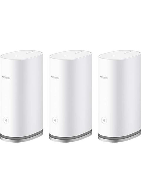 WiFi Mesh 3 حزمة من 3، نظام Wi-Fi المنزلي بالكامل من هواوي، HarmonyOS Mesh+، اتصال بلمسة واحدة، تشخيص Wi-Fi مرئي، حماية أمان HomeSec من هواوي، تطبيق هواوي AI Life