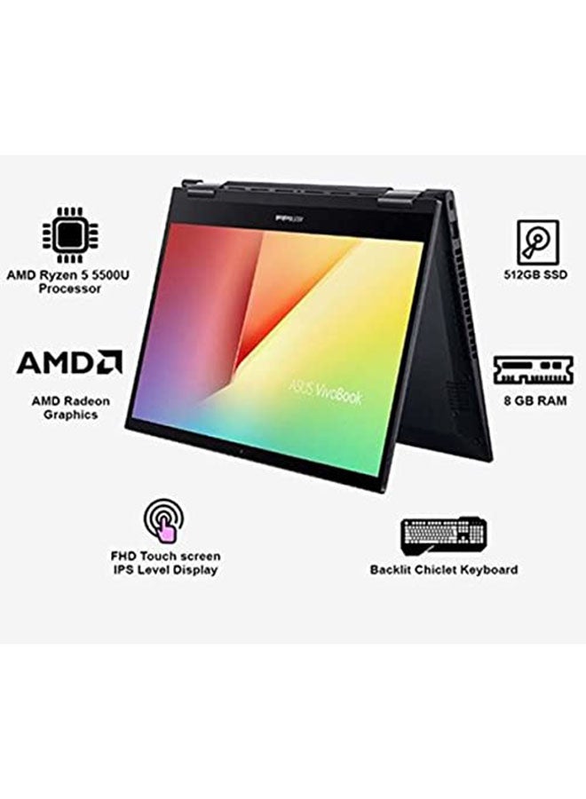 كمبيوتر محمول TM420 2 في 1 قابل للتحويل بشاشة مقاس 14 بوصة ومعالج AMD Ryzen 5-5500U / ذاكرة وصول عشوائي سعتها 8 جيجابايت / قرص SSD سعة 512 جيجابايت / نظام التشغيل Windows 10 / مع لوحة أرقام / قلم ستايلس /
