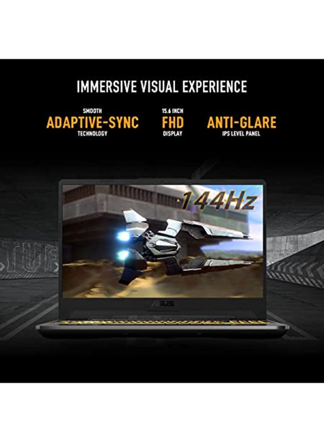 ASUS - TUF Gaming F15 FX506HCB-HN1138W Laptop With 15.6-Inch Display, Core i5-11400H Processor / 8GB RAM / 512GB SSD / 4GB NVIDIA GeForce RTX 3050 Graphics / Win11/International Version English/Arabic Eclipse Gray - Image 1