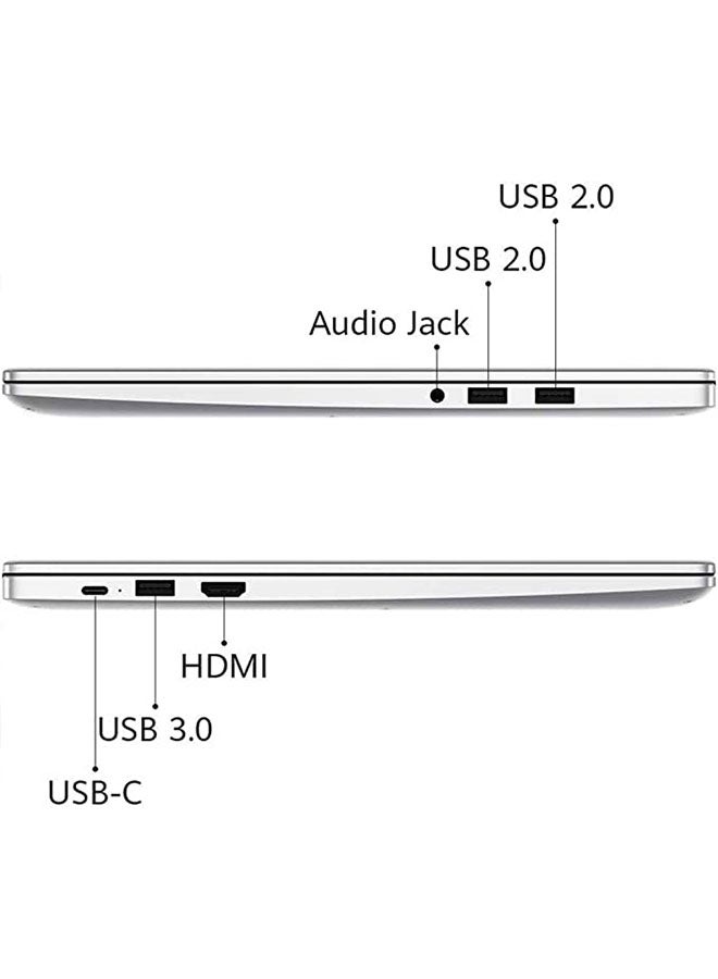 HUAWEI - MateBook D15 Laptop With 15.6-Inch Display, Core i5 Processor/8GB RAM/256GB SSD/Windows 11/8GB Iris Xe Integrated Graphics Card English/Arabic Mystic Sliver - Image 1