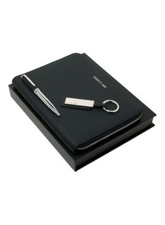 Hamilton Ballpoint Pen With Keychain And A5 Portfolio Black