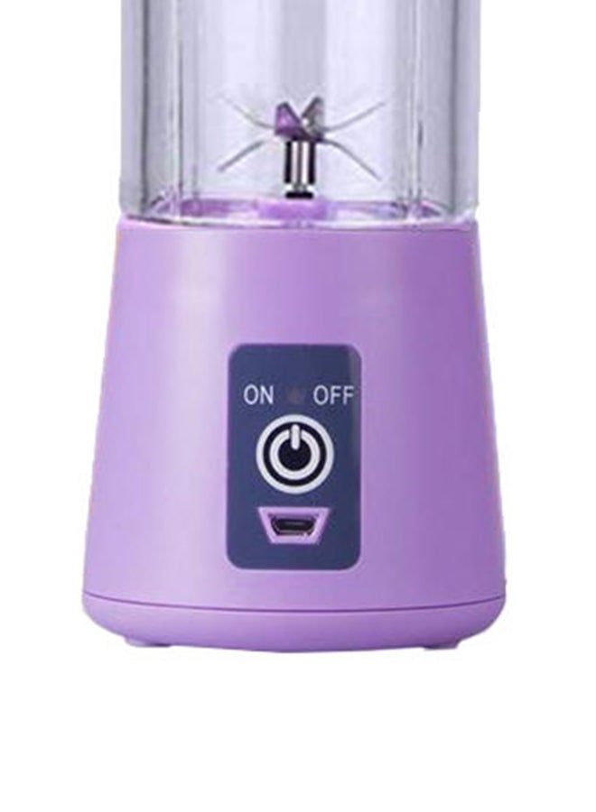 abyss - Portable Mini Blender 380.0 ml 80.0 W Portable Blender Smoothie Juicer Cup Purple/Clear - Image 1