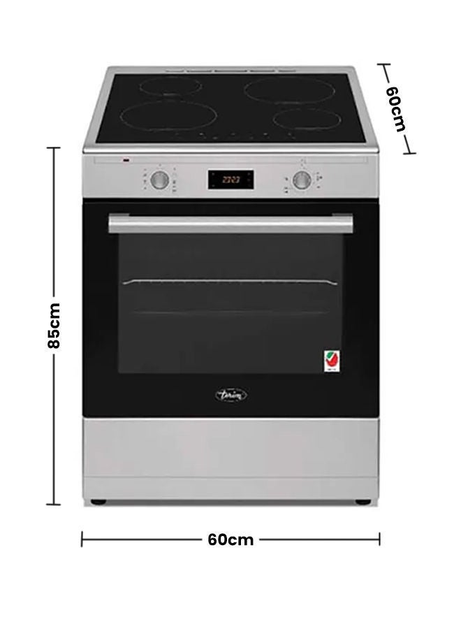 terim 4 Cooking zones Electric Cooker 60 x 60 cm, Made in Turkey, 1 year Warranty TERIC66ST Silver  - Image 2