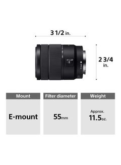 Sony SEL18135, E 18 135mm F3.5 5.6 OSS E Mount Lens, Black, SEL18135.SYX  - Image 4