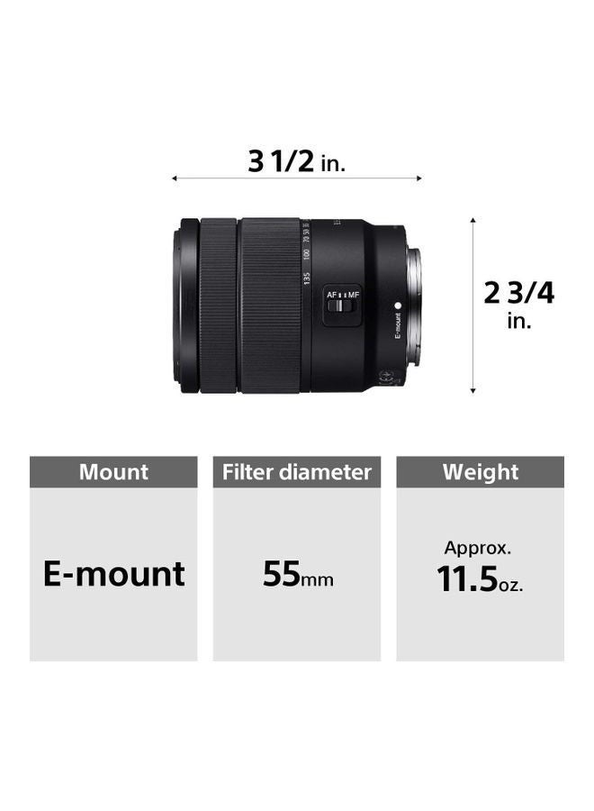 Sony SEL18135, E 18 135mm F3.5 5.6 OSS E Mount Lens, Black, SEL18135.SYX  - Image 4
