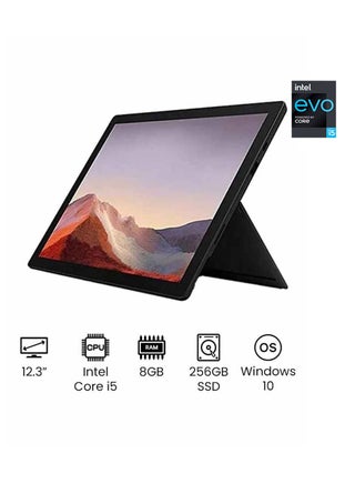 Surface Pro 7 With 12.3-Inch PixelSense Display, 10th Gen Core i5 1035G4 Processor/8GB RAM/256GB SSD/Windows 10/International Version English Black - v1669739894/N33460646A_1