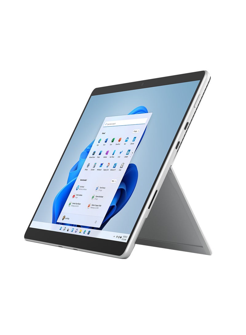 Microsoft - Surface Pro 8 Laptop With 13-Inch PixelSense Display, Intel Core i5-1135G7 Processor / 8GB RAM / 128GB SSD / Intel Iris Xe Graphics/International Version English Platinum - Image 1