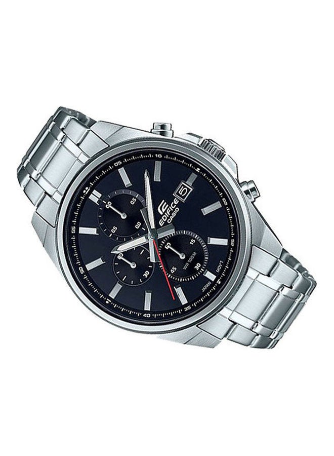 كاسيو ساعة يد كرونوغراف بسوار من الإستانلس ستيل طراز EFV-610D-1AVUDF - 48 مم - فضي للرجال - Image 2