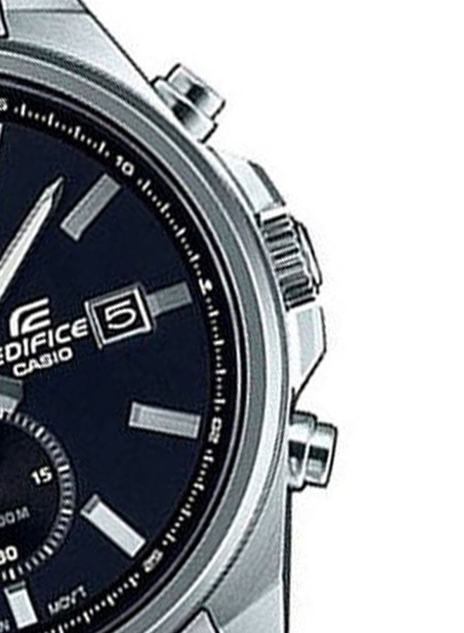 كاسيو ساعة يد كرونوغراف بسوار من الإستانلس ستيل طراز EFV-610D-1AVUDF - 48 مم - فضي للرجال - Image 3