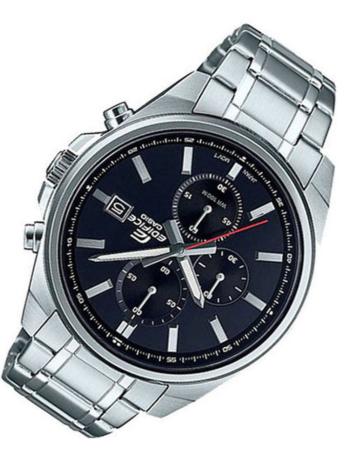 كاسيو ساعة يد كرونوغراف بسوار من الإستانلس ستيل طراز EFV-610D-1AVUDF - 48 مم - فضي للرجال - Image 5