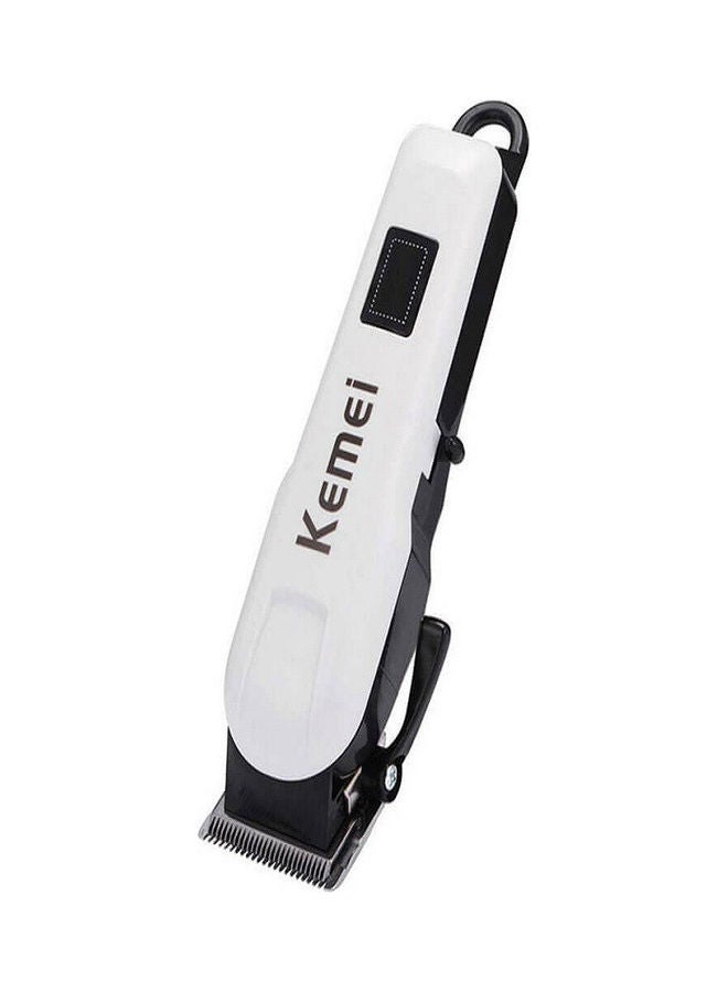 Kemei Professional LCD Display Electric Hair Clipper Cordless Rechargeable Shaver Trimmer White - Image 5