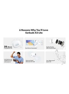 هونور Choice Earbuds X3 Lite عمر البطارية 28 ساعة IPX4 سماعات الرأس المقاومة للماء مزججة  - Image 2
