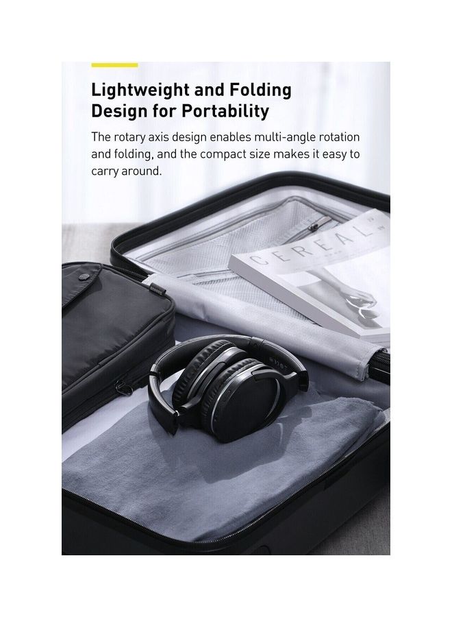 Over-Ear Wireless Bluetooth 5.3 Headphones with 50H Battery Life, 40mm Hi-Fi Drivers, Foldable Design, Built-in Mic for Calls & Gaming, Dual Device Pairing, Wired & Wireless Modes, Noise Isolation, Adjustable Headband, Compatible with iPhone, Android, PC, Mac, Tablet, Laptop (Black) Black