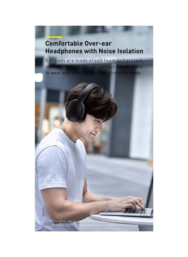 Over-Ear Wireless Bluetooth 5.3 Headphones with 50H Battery Life, 40mm Hi-Fi Drivers, Foldable Design, Built-in Mic for Calls & Gaming, Dual Device Pairing, Wired & Wireless Modes, Noise Isolation, Adjustable Headband, Compatible with iPhone, Android, PC, Mac, Tablet, Laptop (Black) Black