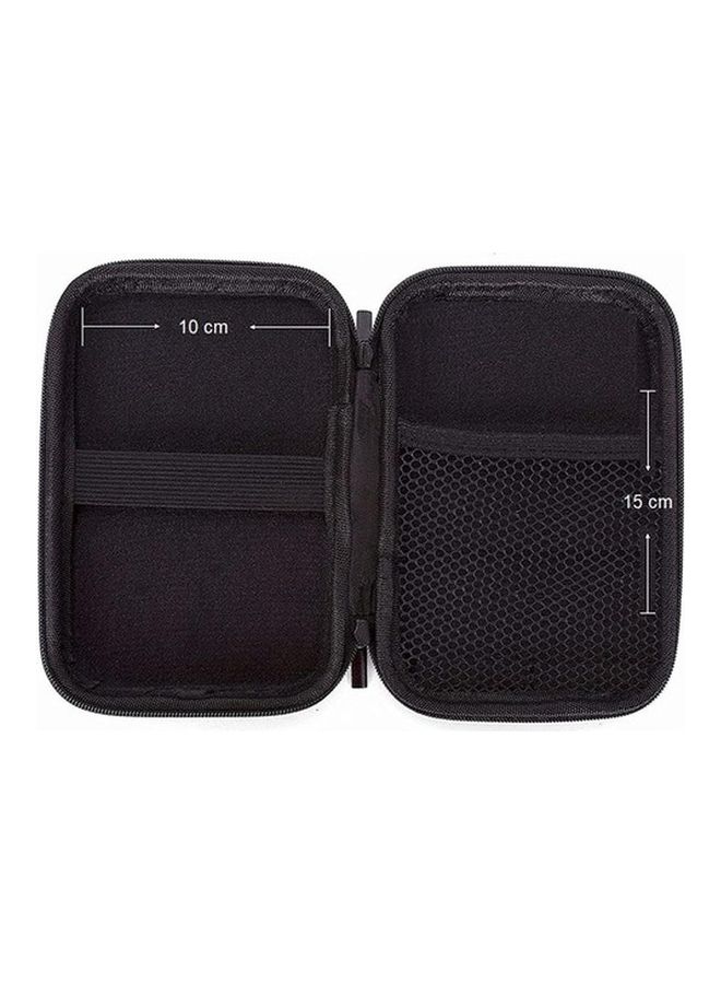MARGOUN Electronics Accessories Case EVA External Hard Drive SDD Carrying Case Travel Tech Organizer Bag Multipurpose for USB Cables/ Power Bank/ Memory Cards/ Earphone/ Flash Drive 15x10x4.5cm Black  - Image 3