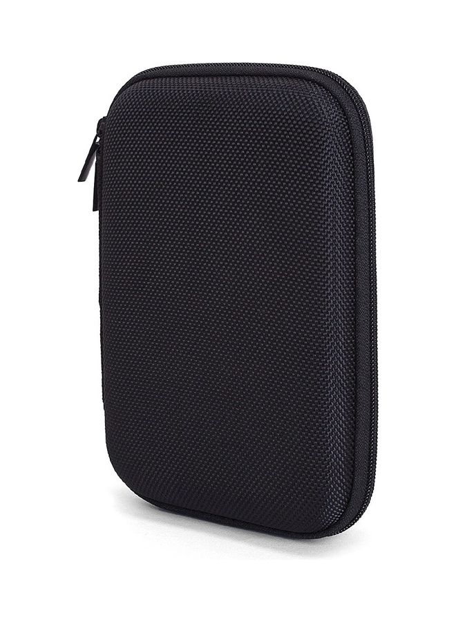 Electronics Accessories Case EVA External Hard Drive SDD Carrying Case Travel Tech Organizer Bag Multipurpose for USB Cables/ Power Bank/ Memory Cards/ Earphone/ Flash Drive 15x10x4.5cm Black