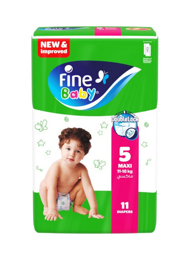 Fine Baby - Baby Diapers, Size 5, Maxi 11–16Kg, Pack Of 66 Diapers, With New And Improved Technology - Image 1