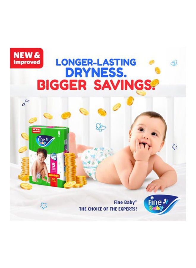 Fine Baby - Baby Diapers, Size 5, Maxi 11–16Kg, Pack Of 66 Diapers, With New And Improved Technology - Image 1