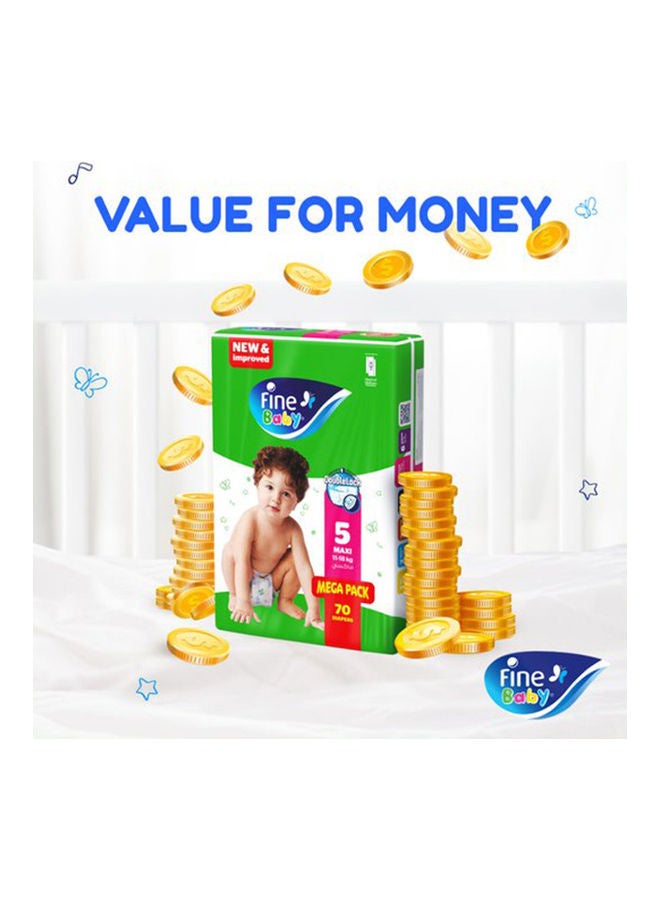 Fine Baby - Baby Diapers, Size 5, Maxi 11–16Kg, Pack Of 66 Diapers, With New And Improved Technology - Image 1
