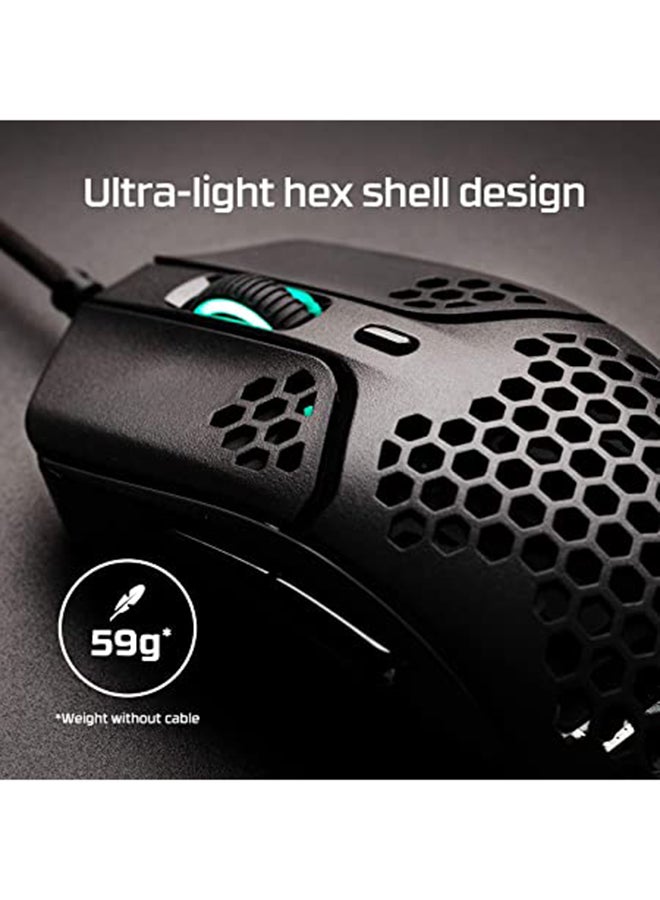 HYPERX - HyperX HMSH1-A-BK/G Pulsefire Haste Gaming Mouse - Black - Image 1