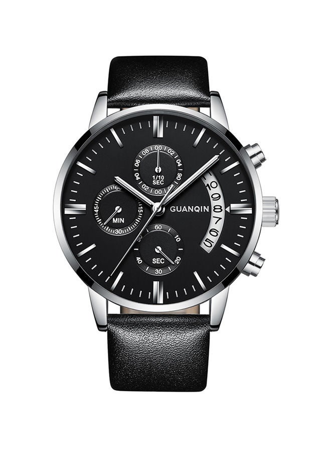 جوانكين ساعة يد يسرى كرونوغراف بثلاث فتحات وسوار من الفولاذ طراز GS19053012 للرجال - Image 1