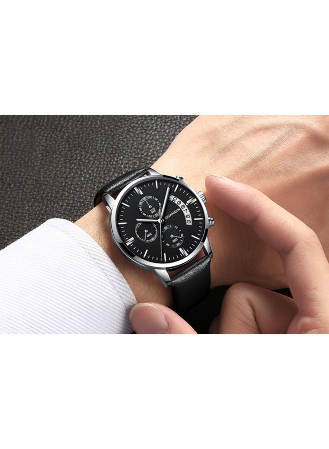جوانكين ساعة يد يسرى كرونوغراف بثلاث فتحات وسوار من الفولاذ طراز GS19053012 للرجال - Image 3