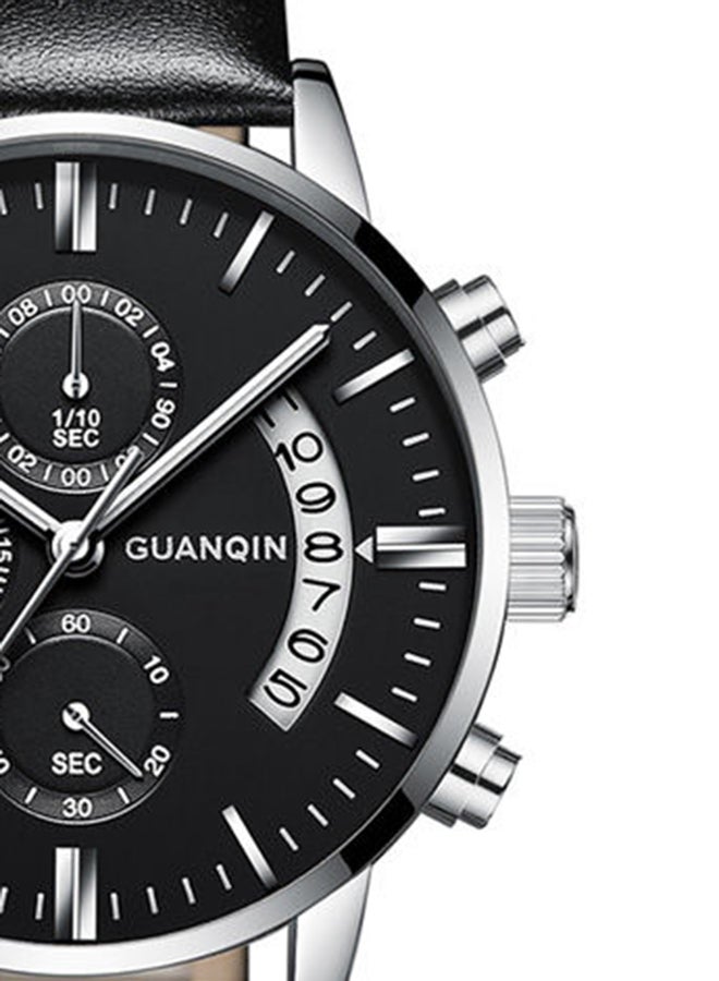 جوانكين ساعة يد يسرى كرونوغراف بثلاث فتحات وسوار من الفولاذ طراز GS19053012 للرجال - Image 5