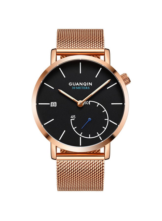GUANQIN Men's Left Three-Eye Chronograph Calender Steel Strap Watch GS1908310  - Image 1