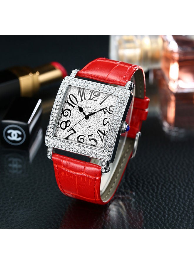GUANQIN - Women's Analog Leather Strap Watch GS1911804 - Image 1