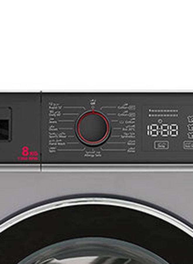 Front Load Fully Automatic Washing Machine 1800 W HWM-V812-S silver - v1669819834/N48565726A_5