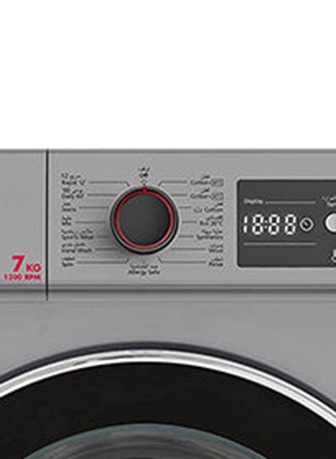 Front Load Fully Automatic Washing Machine 1300 W HWM-V712-S silver