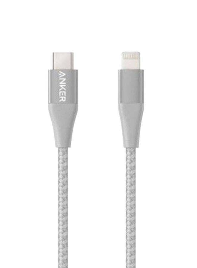 Anker - Power Line+II USB-C Cable With Lightning Connector Silver - Image 1