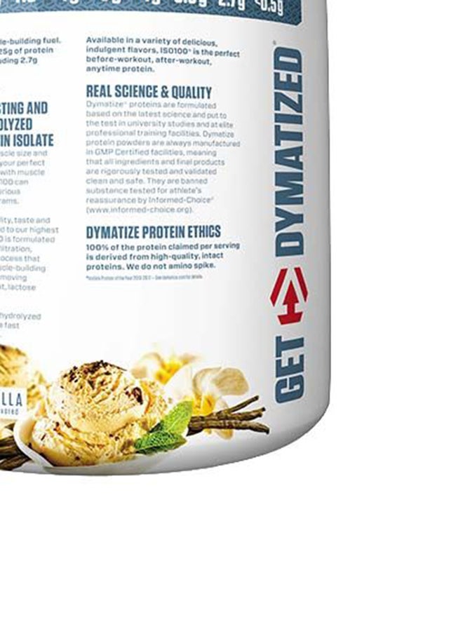 Dymatize - ISO 100 Gourmet Vanilla 5 lbs 76 Servings - Image 1