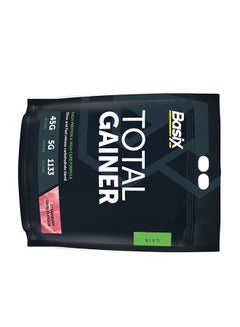 Basix Total Gainer High Protein & High Carb Weight Gainer Formula Strawberry Swirl 15LB  - Image 3