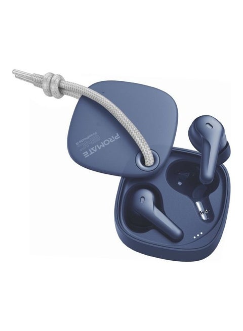 True Wireless Earbuds With 4 Mics Noise Cancelling 22H Play Time And Intelli Touch Controls Blue