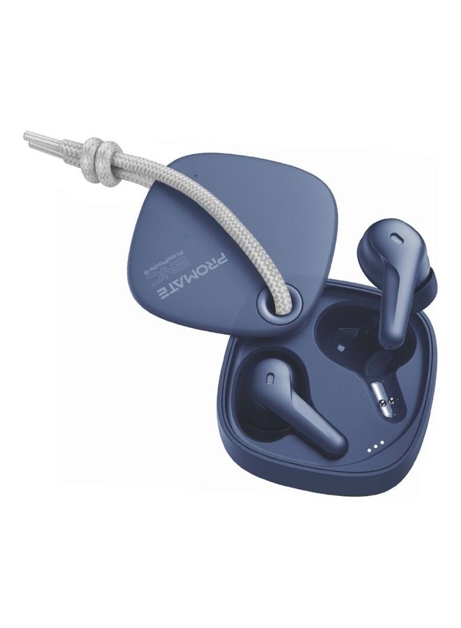 PROMATE - True Wireless Earbuds With 4 Mics Noise Cancelling 22H Play Time And Intelli Touch Controls Blue - Image 1