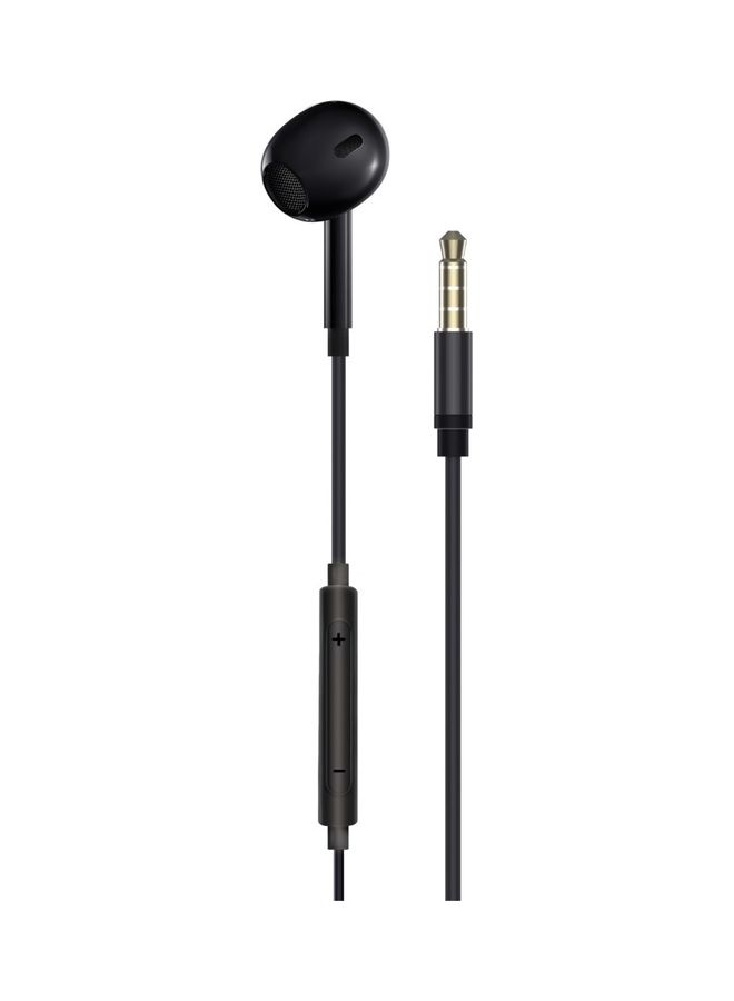 PROMATE - Mono Earbud,Ergonomic In-Ear HD Wired Mono Earphone with Dynamic 13mm Drivers,Microphone,Call Function and In-Line Volume Controls for MacBook Pro,iPad Air,Smartphones,Buzz Black - Image 1