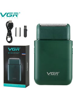 Razor For Men Washable USB Rechargeable Cordless Portable Travel Electric Foil Shaver With Precision Pop Up Beard Trimmer Grooming Multifunction Multicolour 9.4*5.4*1.7cm
