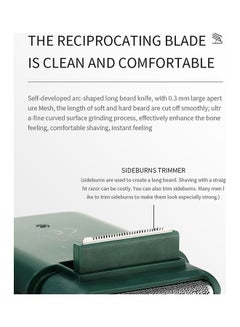 VGR Razor For Men Washable USB Rechargeable Cordless Portable Travel Electric Foil Shaver With Precision Pop Up Beard Trimmer Grooming Multifunction Multicolour 9.4*5.4*1.7cm  - Image 5
