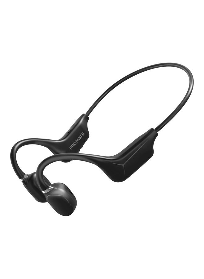 PROMATE - Bone Conduction Lightweight Earphones with Audio Controls, 8H Playback, Multi-Point Pairing, Mic and Sweatproof Design Black - Image 1