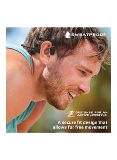 PROMATE Bone Conduction Lightweight Earphones with Audio Controls, 8H Playback, Multi-Point Pairing, Mic and Sweatproof Design Black  - Image 5