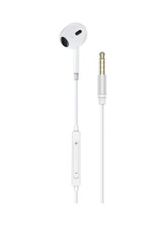 PROMATE Mono Earbud,Ergonomic In-Ear HD Wired Mono Earphone with Dynamic 13mm Drivers,Microphone,Call Function and In-Line Volume Controls for MacBook Pro,iPad Air,Smartphones,Buzz White  - Image 1